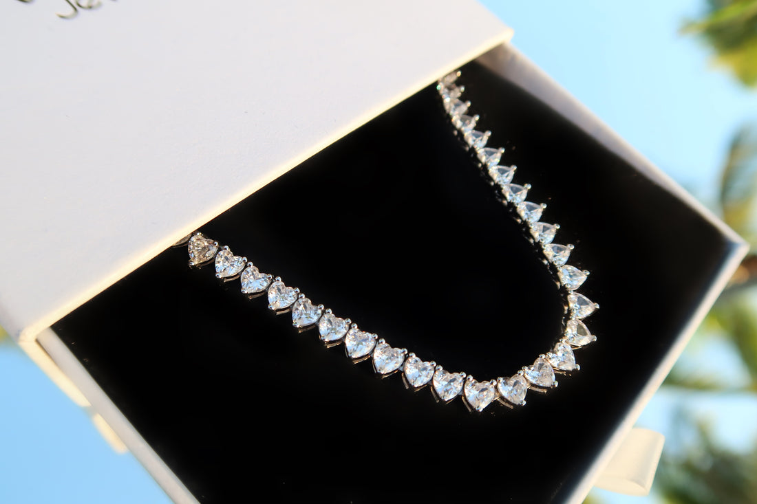 Heart Shaped Tennis Chain