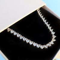 Heart Shaped Tennis Chain
