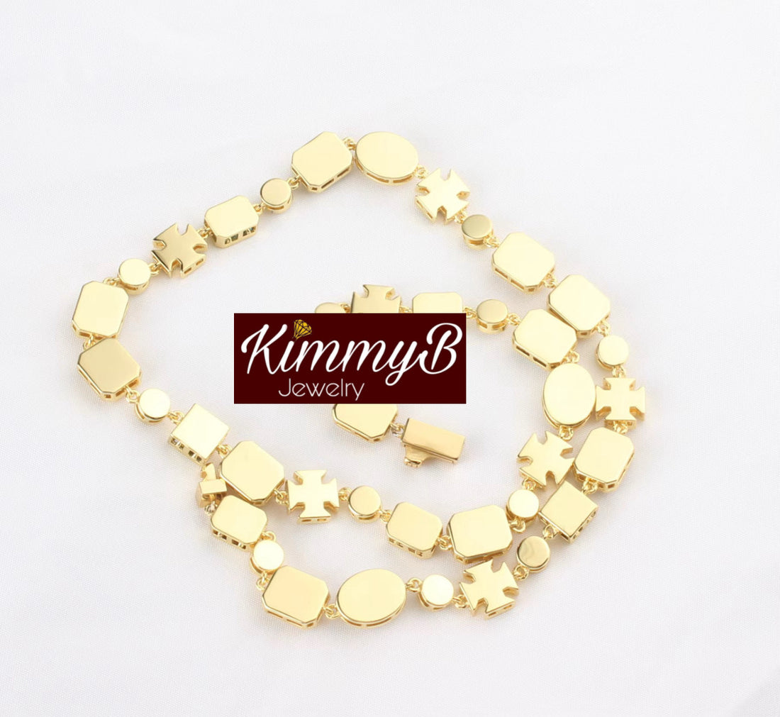 Golden Gemstone Necklace