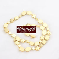 Golden Gemstone Necklace