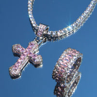 Pink Cross & Ring Bundle