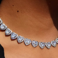 Iced Out Heart Necklace