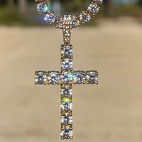 Cross Iced Out Pendant