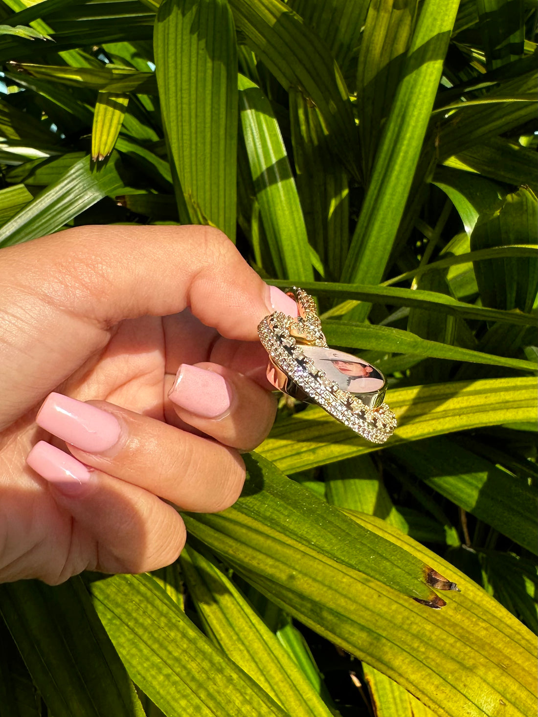 Double sided custom picture pendant