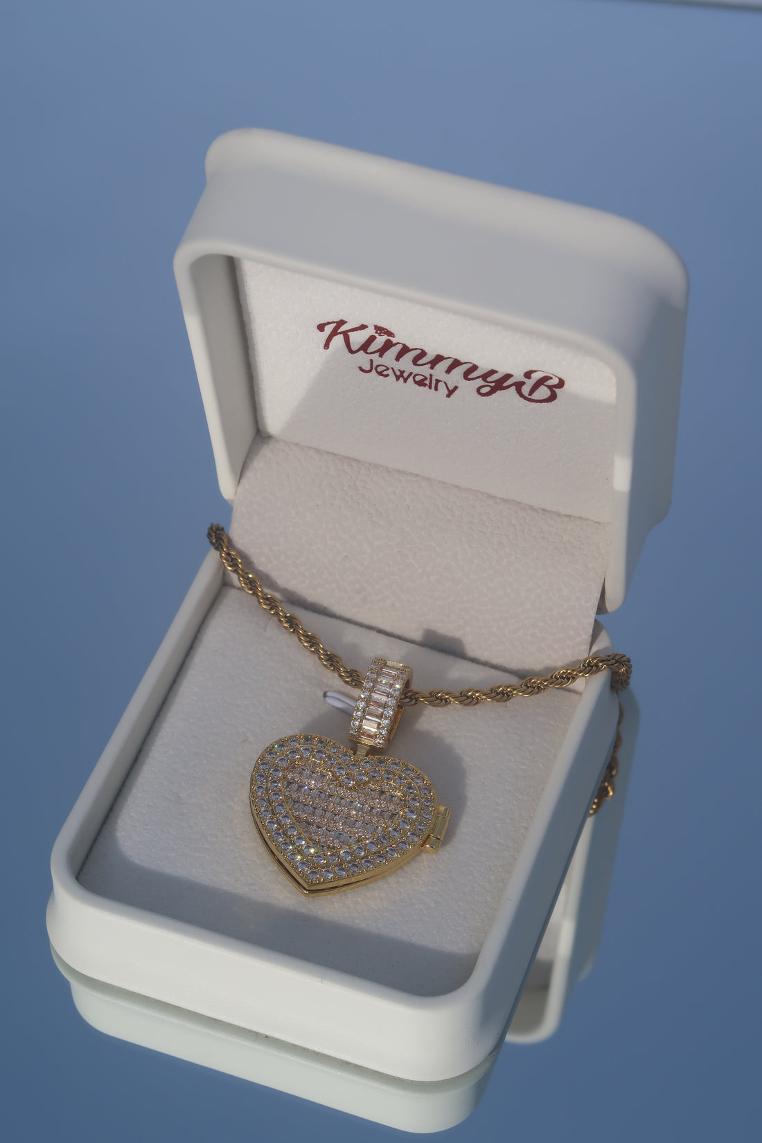 Heart Picture Pendant & Rope Chain