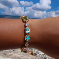 Golden Gemstone Bracelet