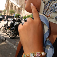 Golden Gemstone Bracelet