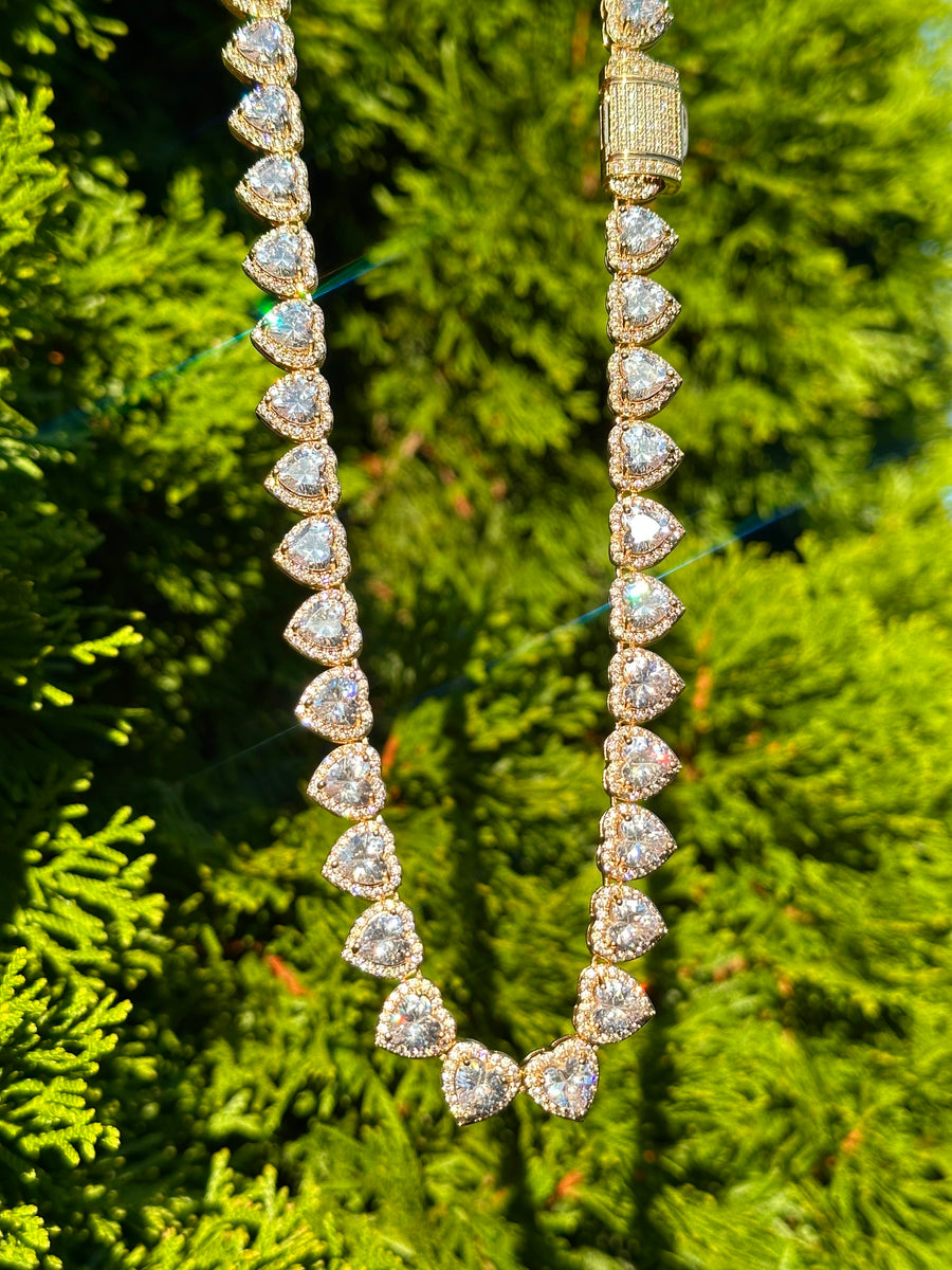 Iced Out Heart Necklace