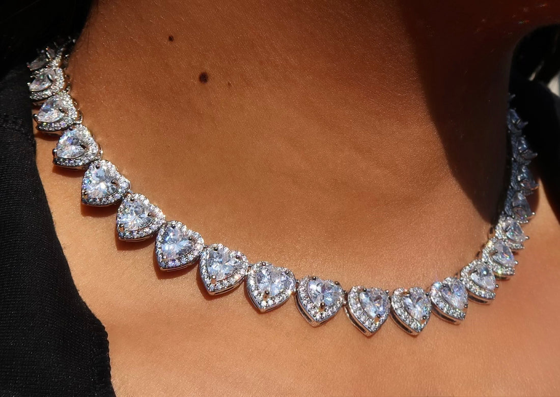 Iced Out Heart Necklace