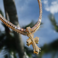 Chrome Heart Cross Iced Out & Tennis Chain