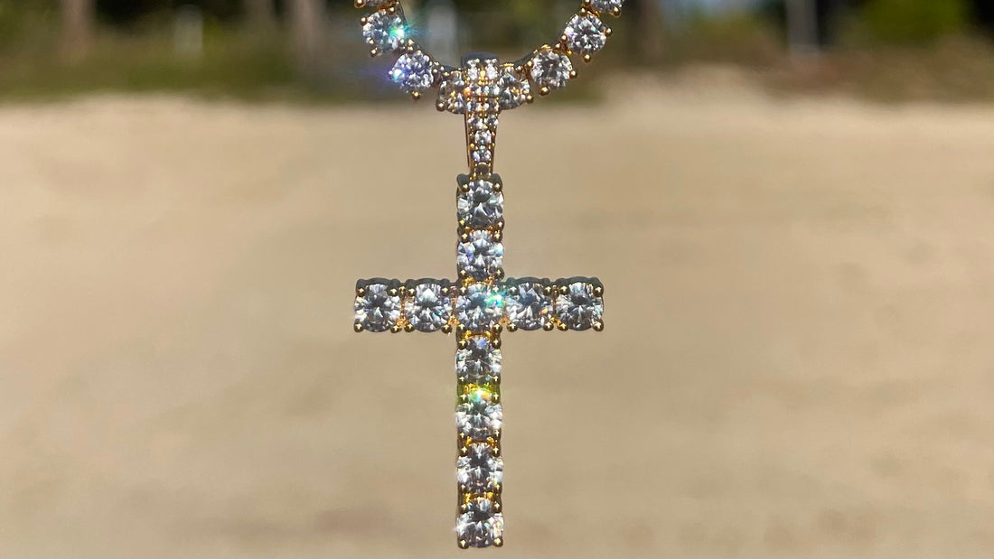 Cross Iced Out Pendant