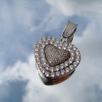 Heart Iced Out Pendant