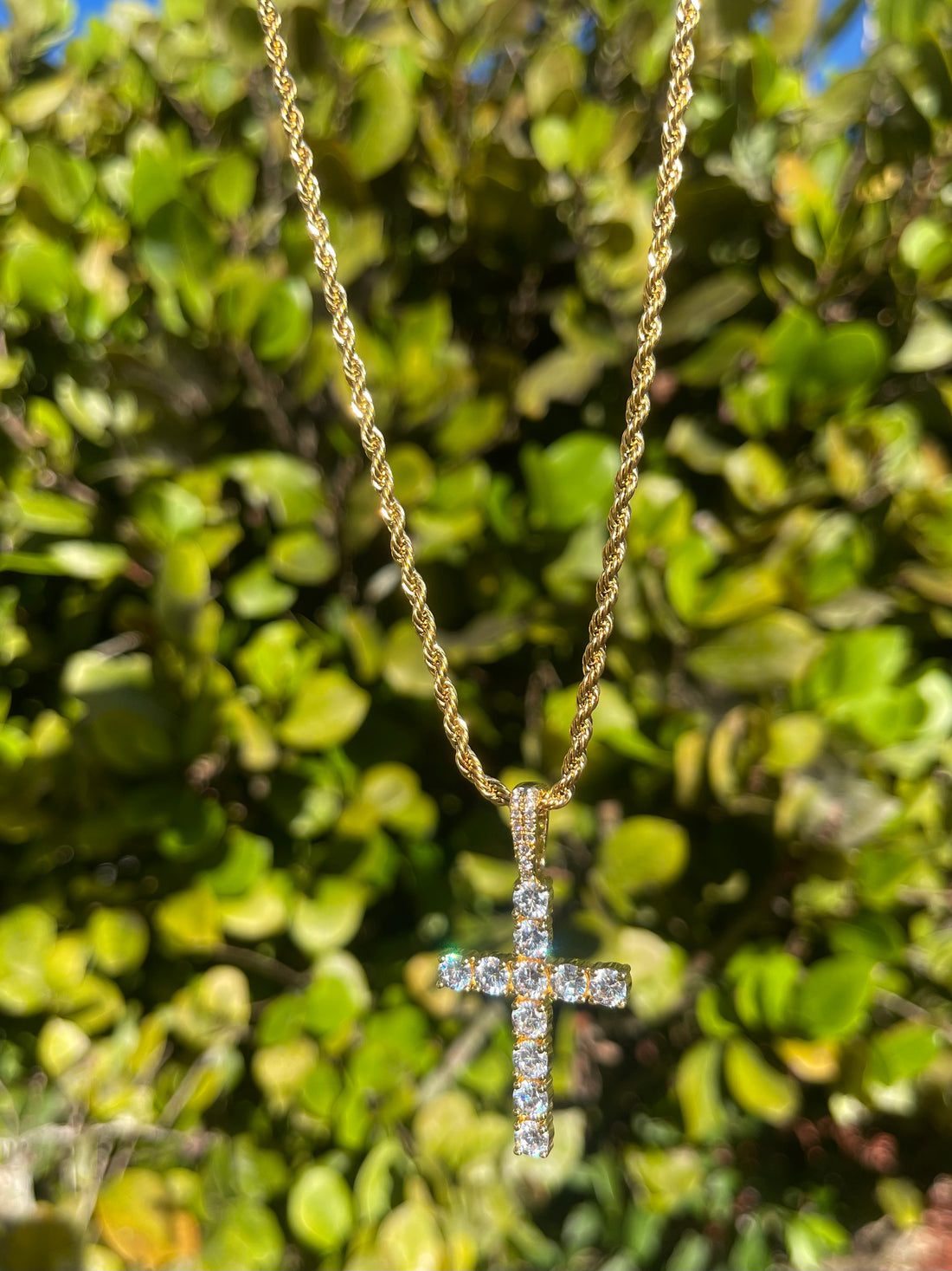 Cross Iced Out Necklace & Pendant