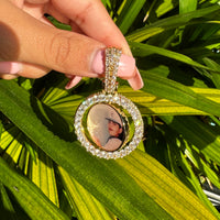 Double sided picture pendant & Chain