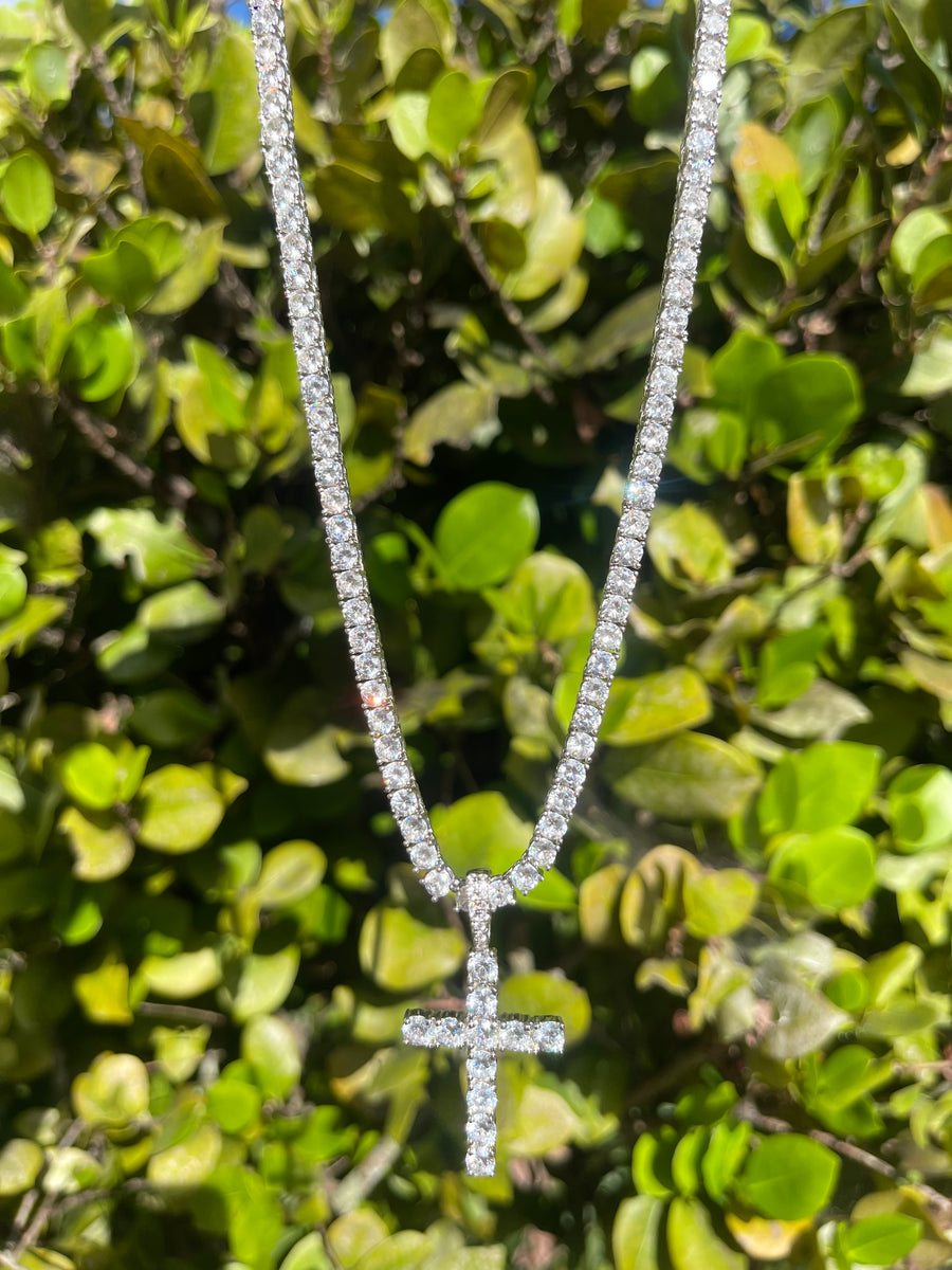 Cross Iced Out Pendant